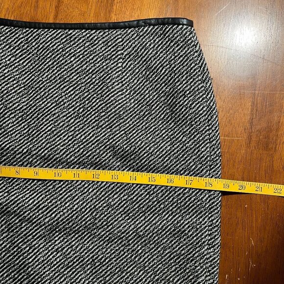 Calvin Klein Tweed Wool Blend Pencil Skirt Womens 4 Professional Punk Streetwear - Picture 11 of 12